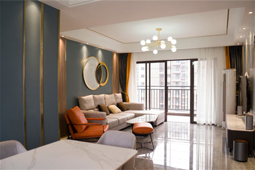 湛江市保利原宇花園輕奢風格三居室裝修案例