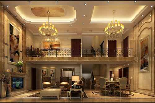 海口201-300平米歐式風(fēng)格觀瀾湖官邸室內(nèi)裝修設(shè)計(jì)案例
