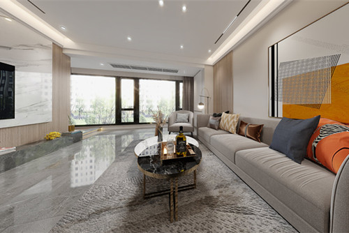 自貢市創(chuàng)興&middot;西城尚峰現(xiàn)代簡(jiǎn)約風(fēng)格三居室裝修案例