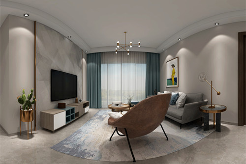 惠州市蓮子塘小區現代簡約風格三居室裝修案例