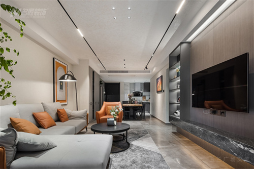 常州市九洲南廣場花園現(xiàn)代簡約風(fēng)格三居室裝修案例