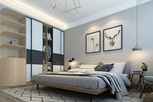 百色市定律村北歐風格三居室裝修案例