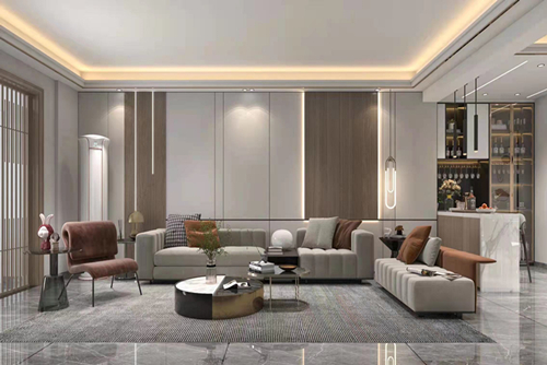 潮州市安盛新園南區現代風格三居室裝修案例