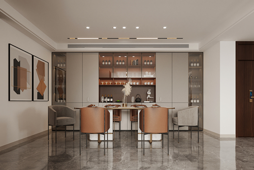 日照市外海花園現(xiàn)代風格三居室裝修案例