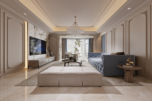 江門市東堯路住宅樓現代簡約風格三居室裝修案例