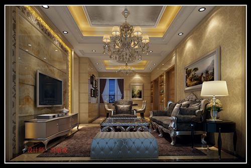 茂名市長安小區新中式風格別墅裝修案例