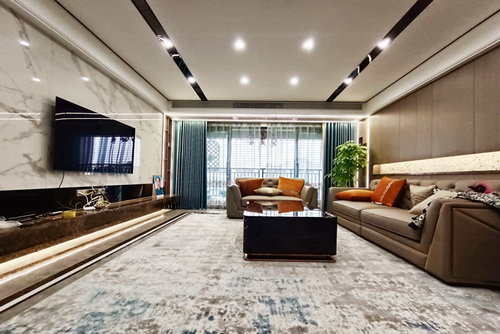 茂名市東方花園現代簡約風格三居室裝修案例