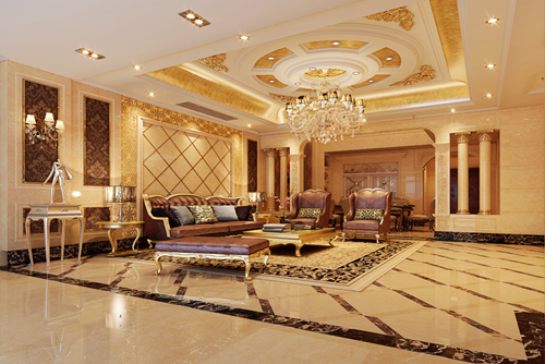 佛山市新希望悅瓏灣歐式風(fēng)格別墅裝修案例