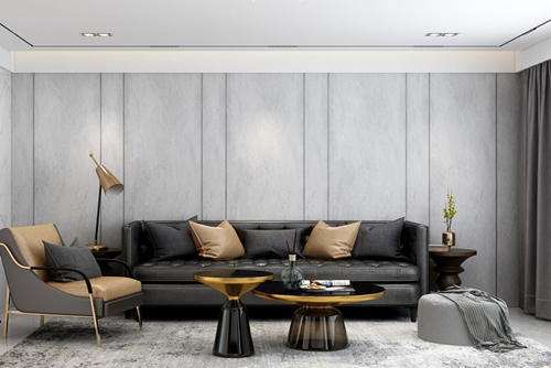 中山市萬秀豪庭輕奢風格平層裝修案例