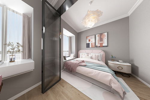 廣州市中航城花園現代簡約風格二居室裝修案例