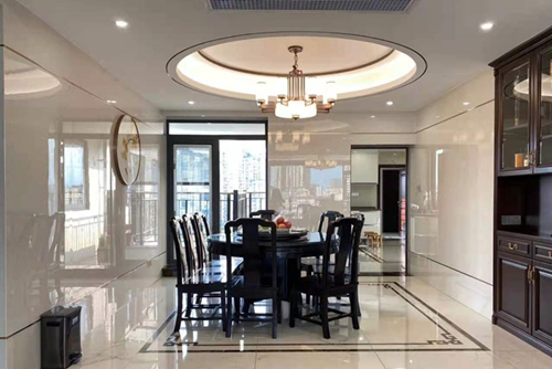 河源市創盛花園新中式風格別墅裝修案例