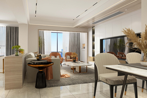 廣州市景新國際現代簡約風格三居室裝修案例