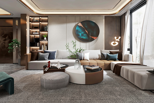 河源市德興苑現代簡約風格四居室裝修案例