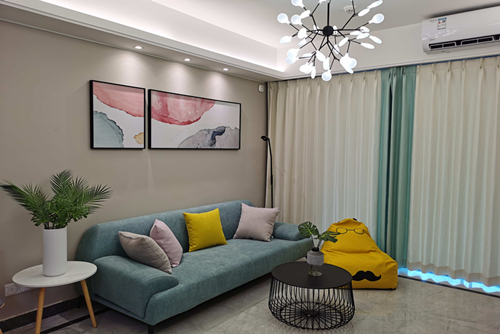 海口市南濱駿園現代簡約風格三居室裝修案例