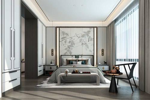 海口市誠(chéng)方創(chuàng)世紀(jì)廣場(chǎng)新中式風(fēng)格別墅裝修案例