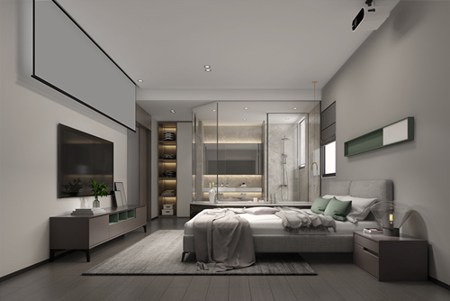 海口市南海幸福匯現代簡約風格四居室裝修案例