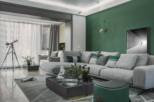 海口市國貿(mào)城市花園現(xiàn)代簡約風(fēng)格三居室裝修案例