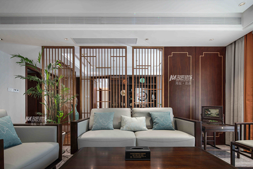 嘉興市錦繡南苑新中式風(fēng)格四居室裝修案例