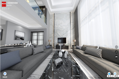 清遠(yuǎn)市駿豪雅苑現(xiàn)代簡(jiǎn)約風(fēng)格別墅裝修案例