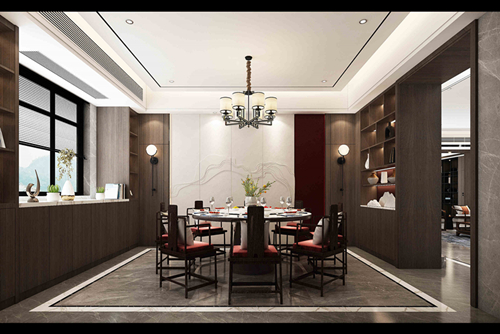 茂名市城市時(shí)代廣場(chǎng)新中式風(fēng)格別墅裝修案例