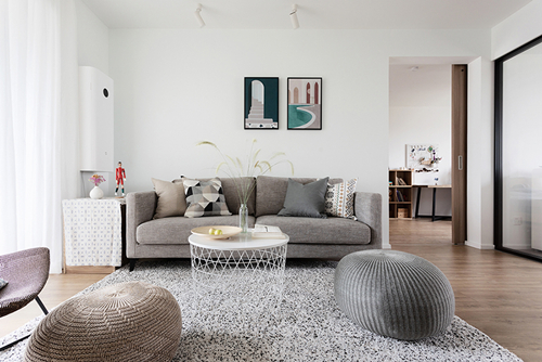 中山市凱茵新城天譽現代風格三居室裝修案例