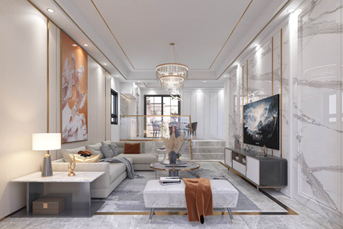 珠海市碧桂園&middot;華發(fā)海灣壹號現(xiàn)代風(fēng)格平層裝修案例