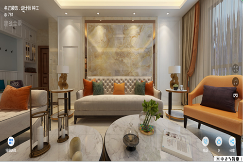 廣州市怡港花園現代簡約風格五居室裝修案例