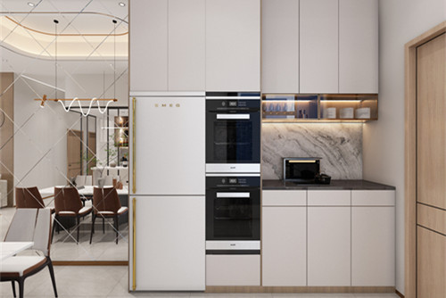 中山市萬科柏悅灣輕奢風格四居室裝修案例