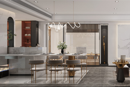 中山市奕翠園現代簡約風格四居室裝修案例