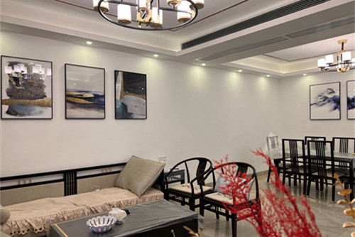 中山市盈彩美地現代簡約風格三居室裝修案例