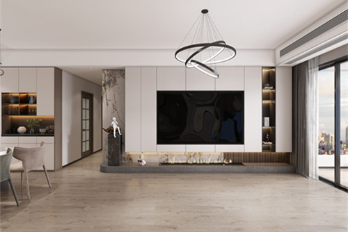 中山市健康花城二期輕奢風格四居室裝修案例