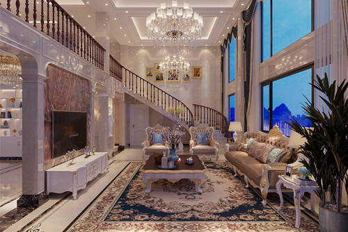 潮州市富潤軒歐式風格別墅裝修案例