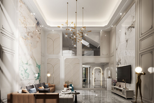 潮州市安盛新園南區輕奢風格別墅裝修案例