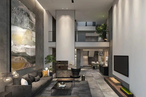 潮州市安盛花園現代簡約風格別墅裝修案例