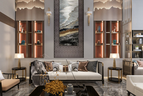 德陽市城東小區(qū)輕奢風格別墅裝修案例