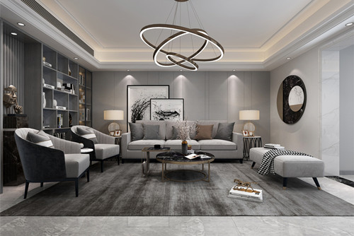 汕頭市華悅春天花園現代簡約風格四居室裝修案例