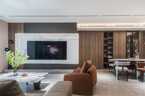 海口市御景灣現代簡約風格四居室裝修案例