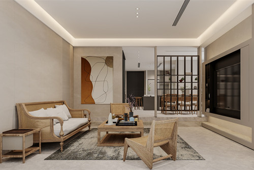 海口市奧林匹克花園現(xiàn)代簡約風(fēng)格別墅裝修案例