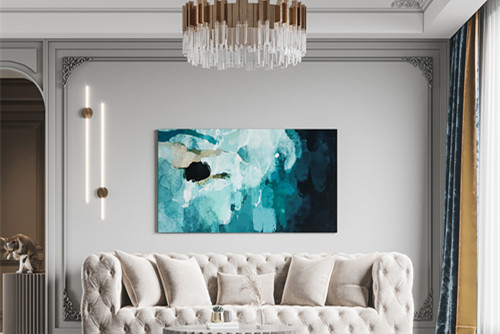 廣州市東圃廣場輕奢風格二居室裝修案例