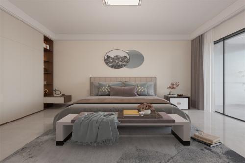 陽江市建華翡翠城新中式風格四居室裝修案例