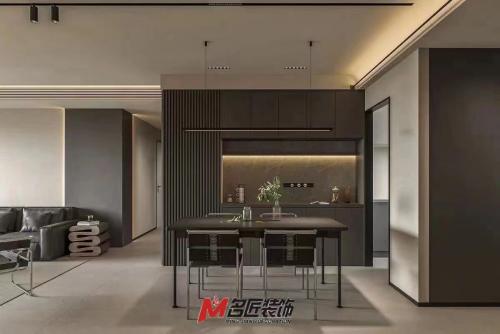 陽江市濱江花園現代簡約風格三居室裝修案例