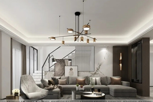 潮州市彩文花園現代簡約風格四居室裝修案例