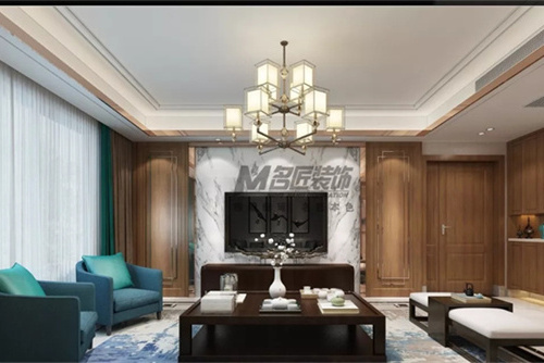 合肥市斌鋒悅境新中式風格四居室裝修案例