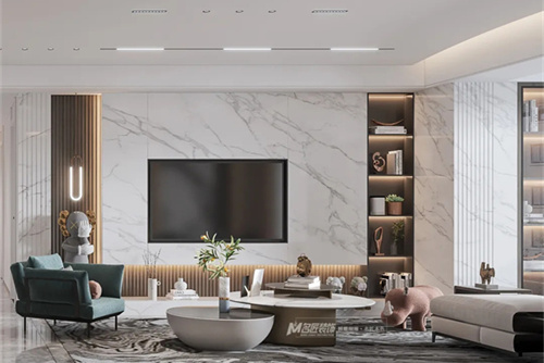 汕頭市華悅春天花園現代簡約風格四居室裝修案例