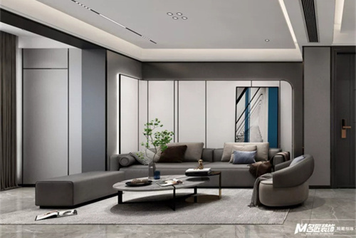 汕頭市蔚藍(lán)灣現(xiàn)代簡(jiǎn)約風(fēng)格四居室裝修案例